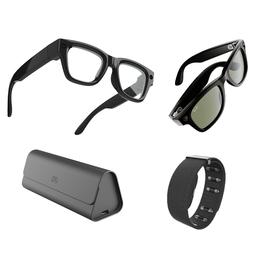 Meta's wearable ecosystem — Ray-Ban Display with neural band and custom charger