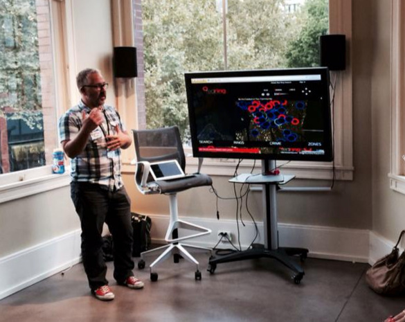 Presenting RedRing at a Seattle tech conference